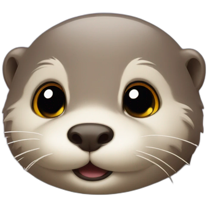 holy cute otter with halo above head emoji