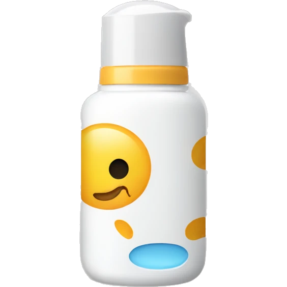 little facial sunscreen bottle emoji