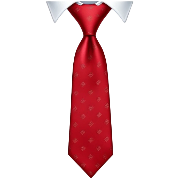 red necktie, professional attire accessory emoji