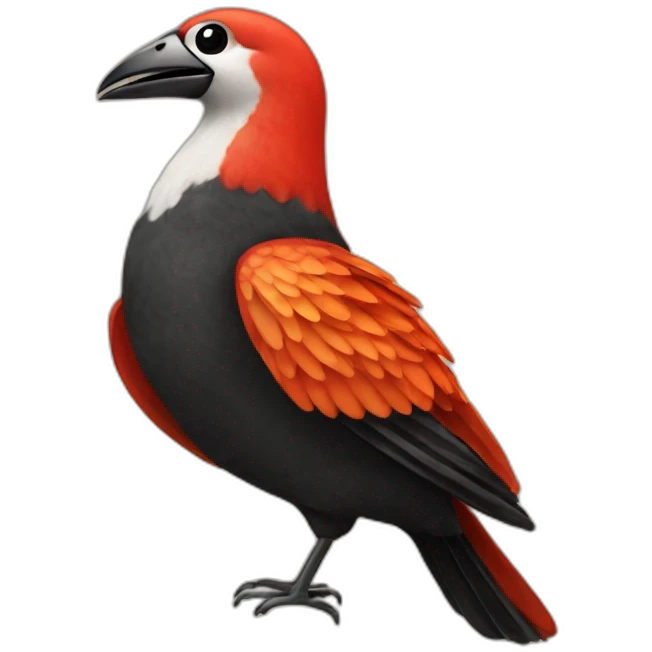 Pajaro flamenco emoji