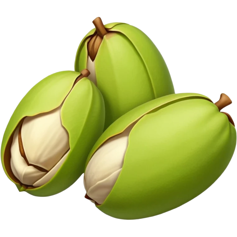 raw pistachio reverse colour emoji