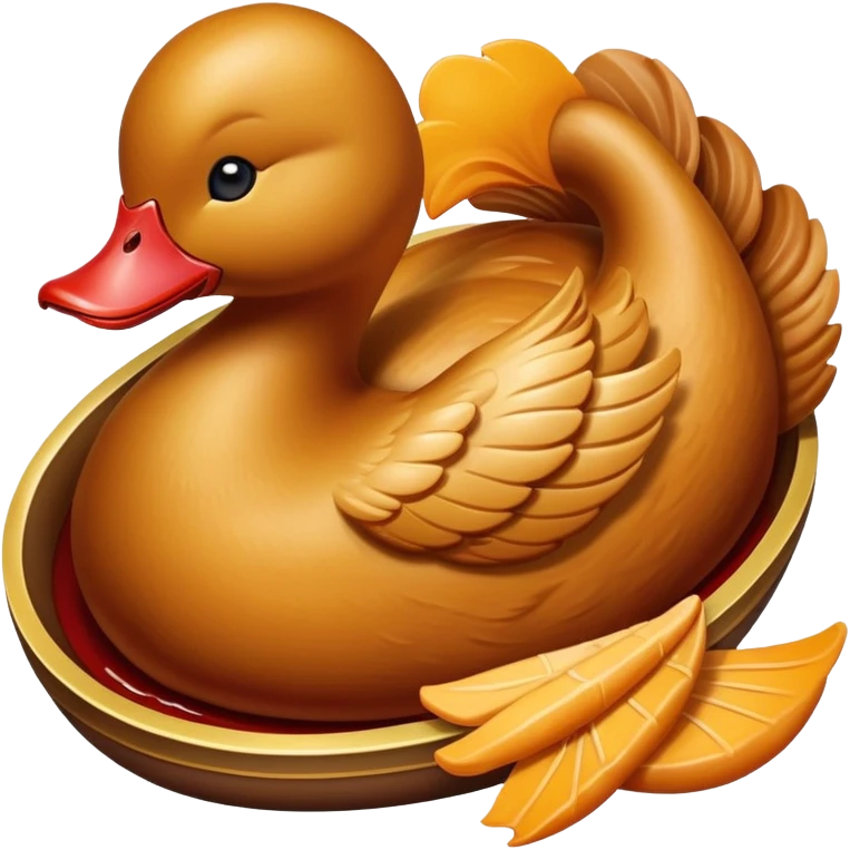 Peking duck with crispy golden skin, Chinese cuisine emoji emoji