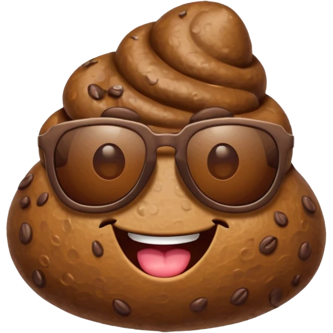 Poop with attitude  emoji