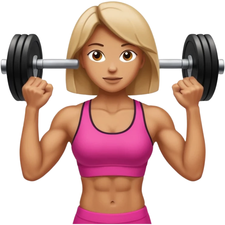 DONNA CHE ALZA PESI emoji