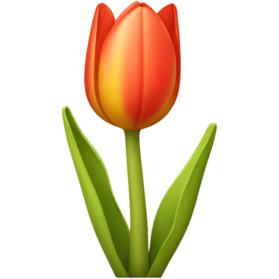 Tulip cute icon emoji