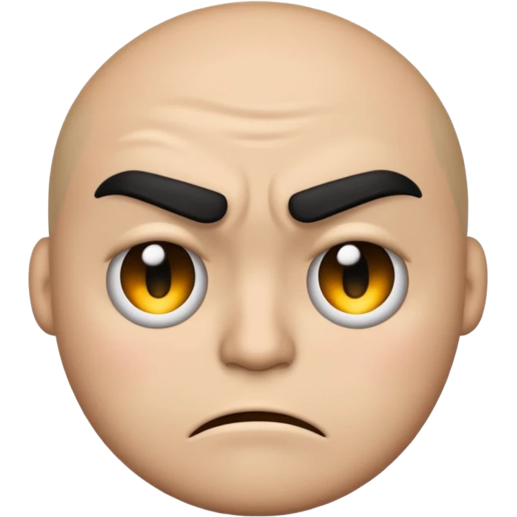emoji face w a sad frown with a eyebrow mad frown  emoji