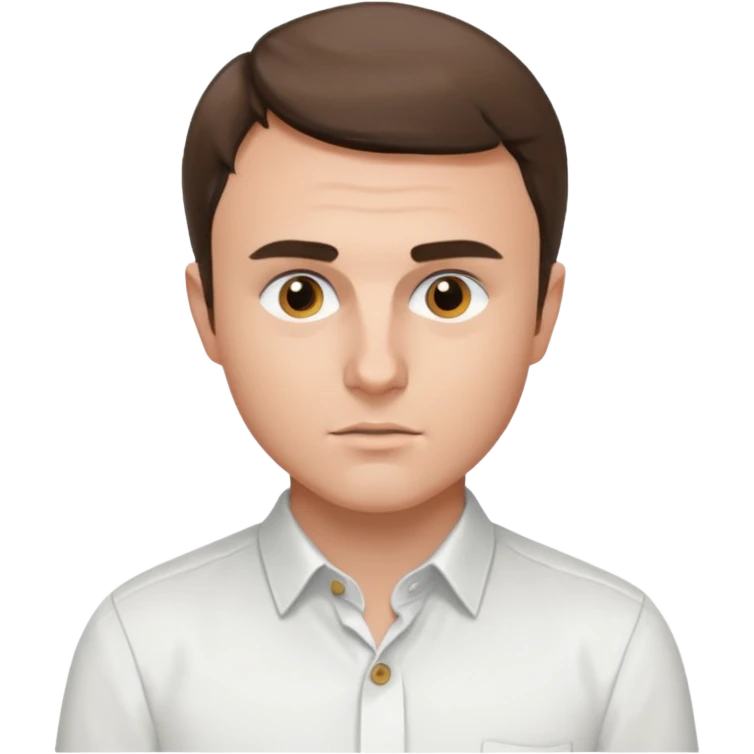 Charlie Kirk emoji with white shirt on emoji