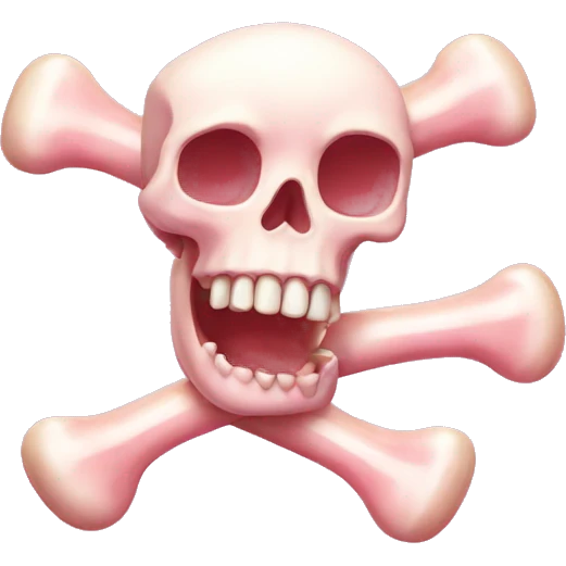 bone pink candy emoji