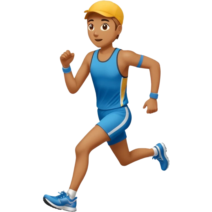 a person running a marathon  emoji