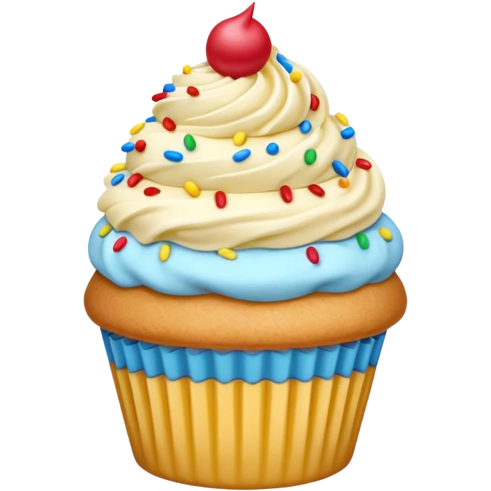 Cupcake de sorvete emoji