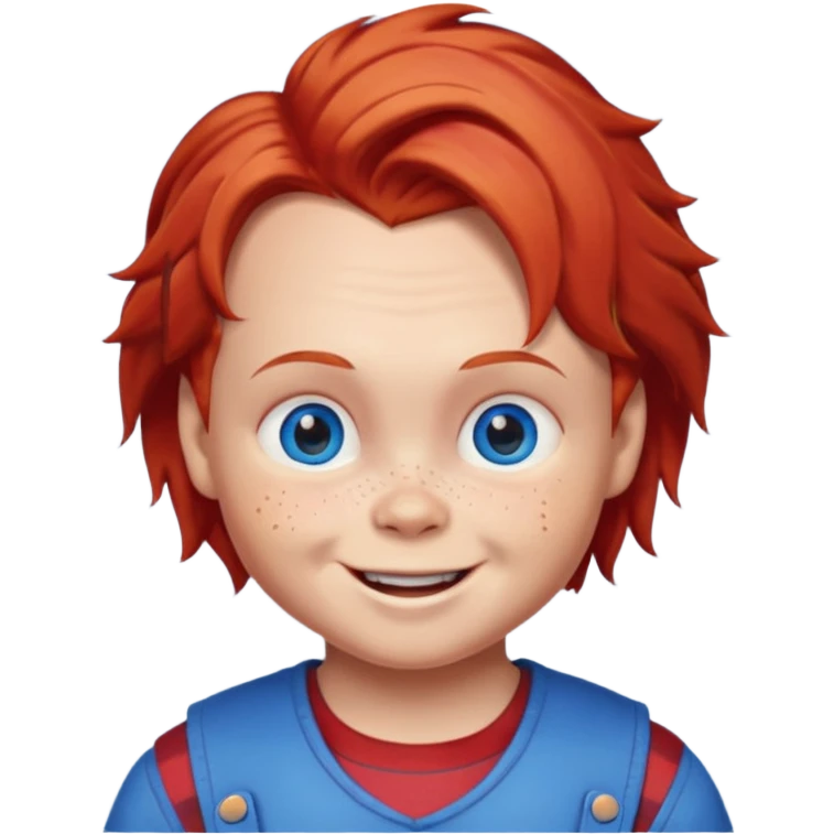 Can you create an emote for me referencing the Chucky character, with a happy and cute expression emoji