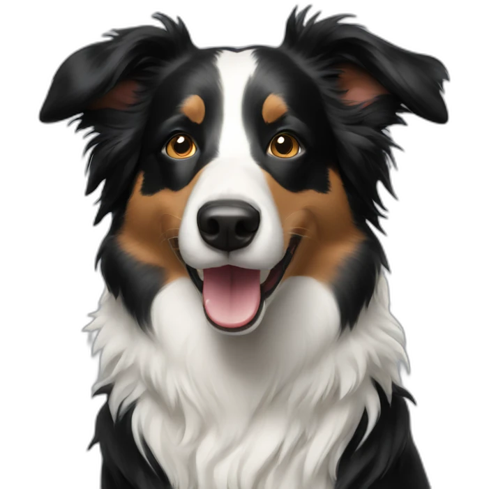 Happy-border-collie emoji