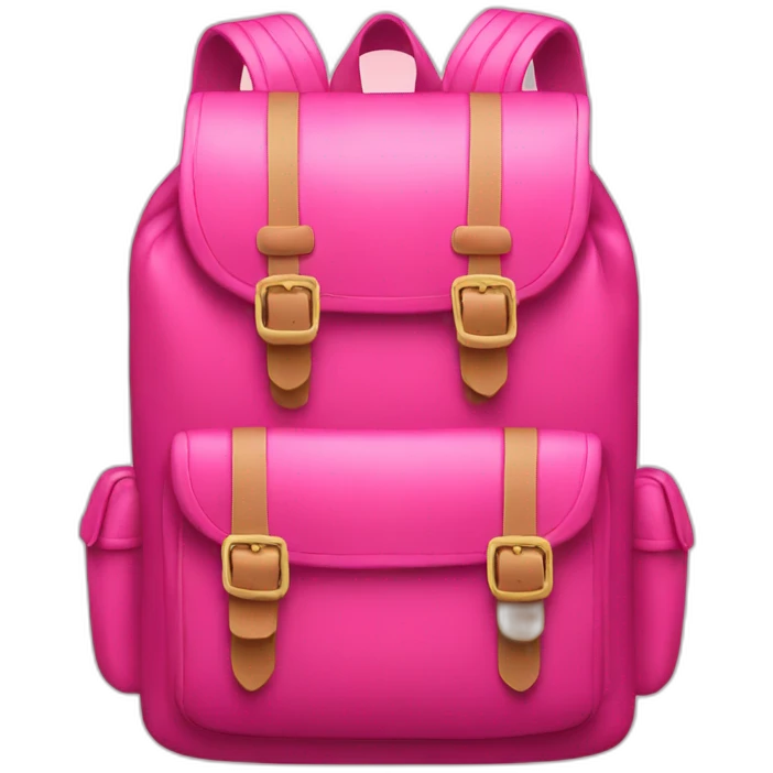 school bag pink emoji