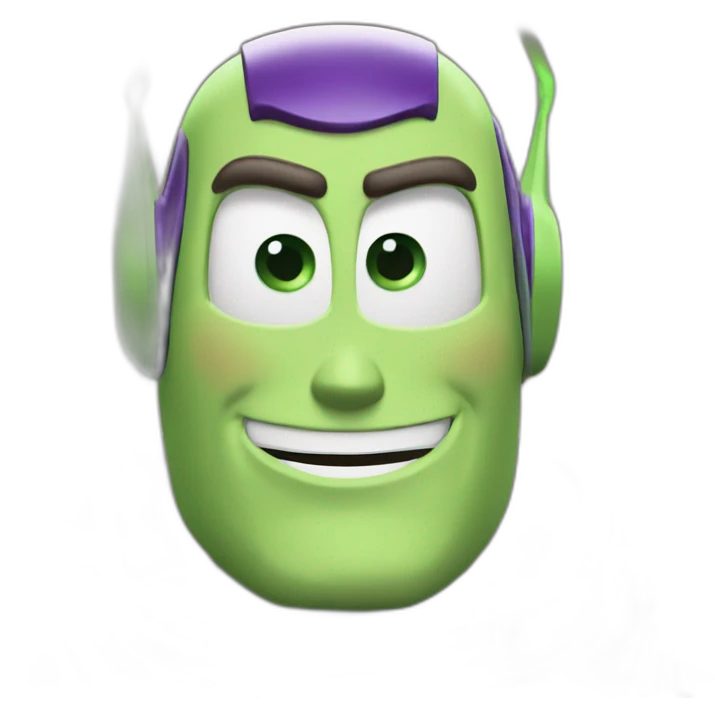 Buzz Lightyear on face profil mode emoji