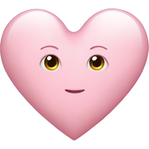Light pink heart emoji