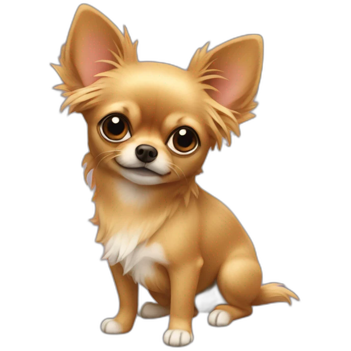 coeur chihuhua + yorkshire emoji