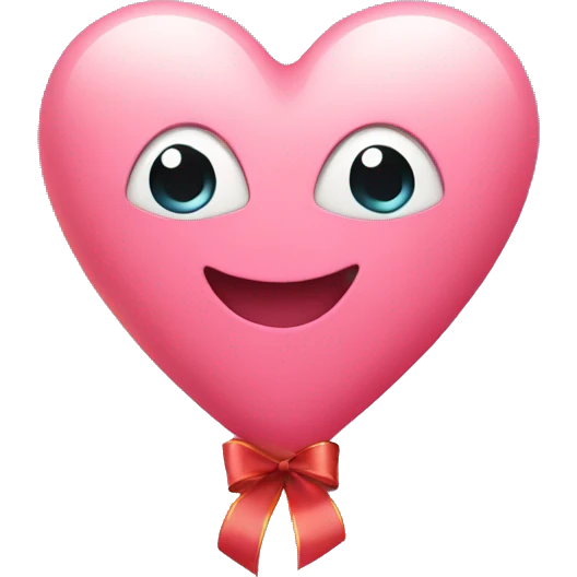 heart with ribbon emoji