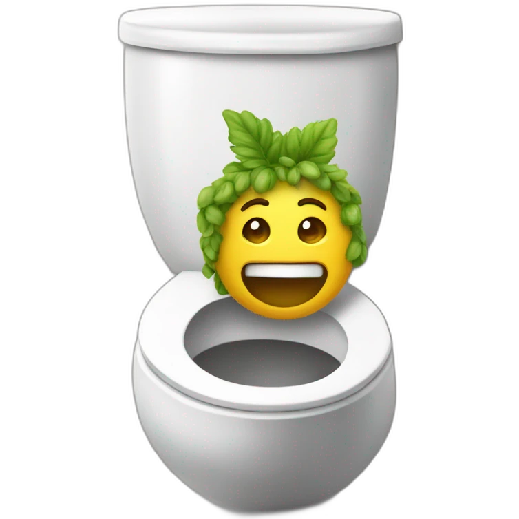 Dionysus in the toilet emoji