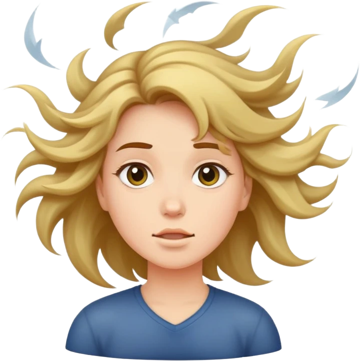 Girl in tornado  emoji