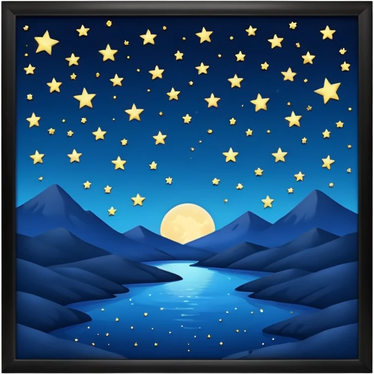 Showing now it's night. emoji