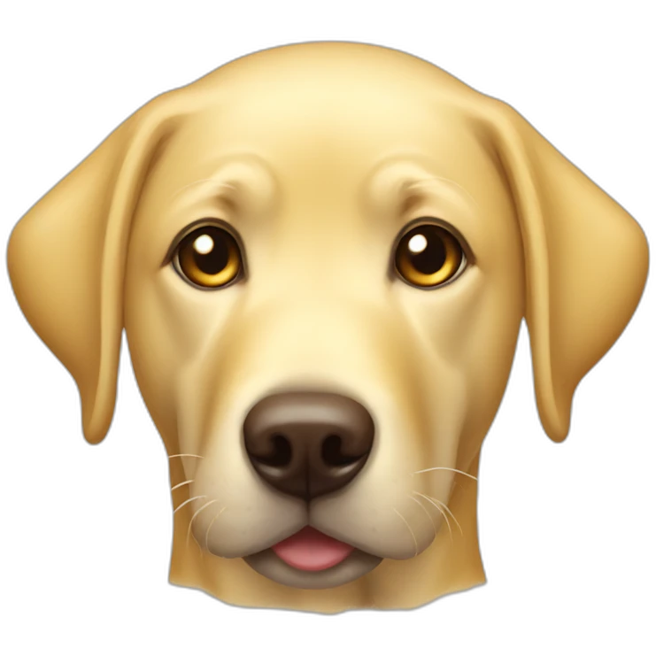 yellow lab face emoji