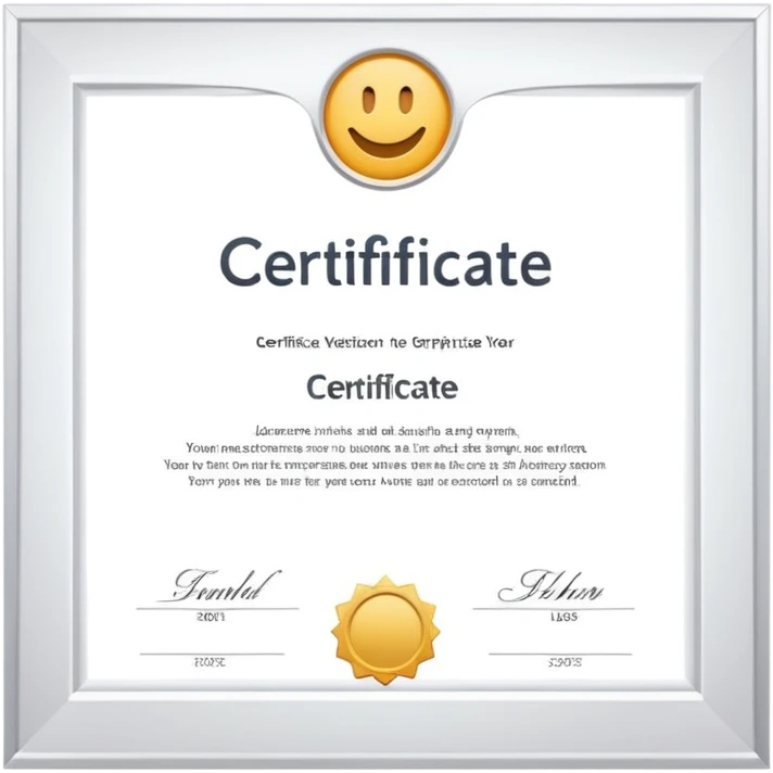Certificated emoji