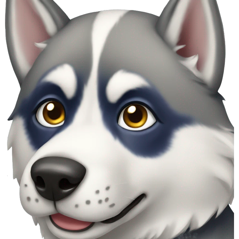 husky dog emoji