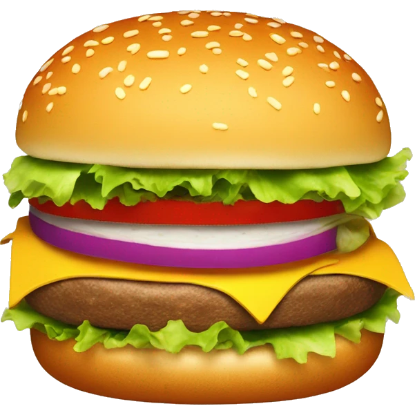 Burger with a hat on emoji