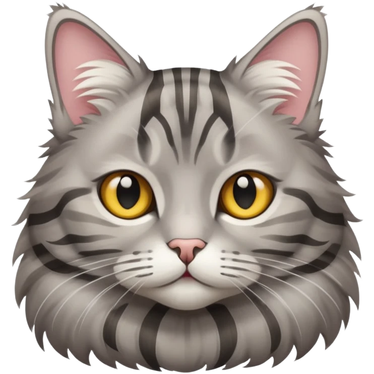 gray tabby cat emoji