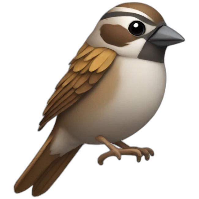sparrow with a jetpack emoji