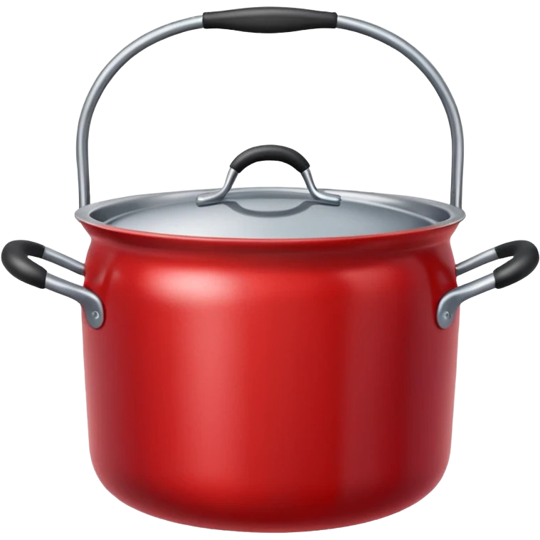 an empty red kitchen pot emoji