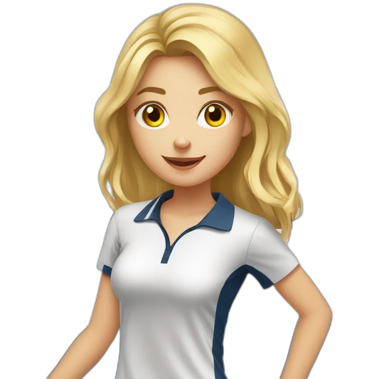 table-tennis-player-blondy-girl emoji