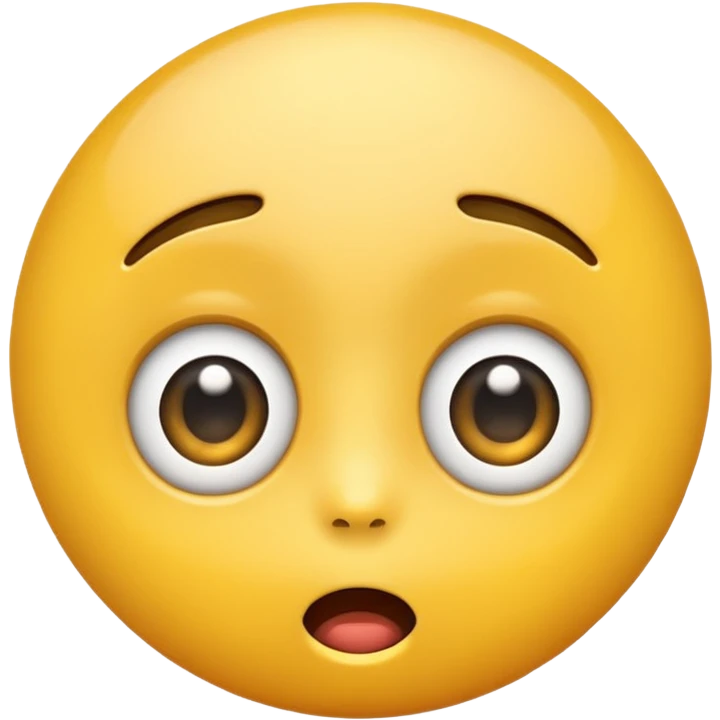 a surprised emoji with wide eyes emoji