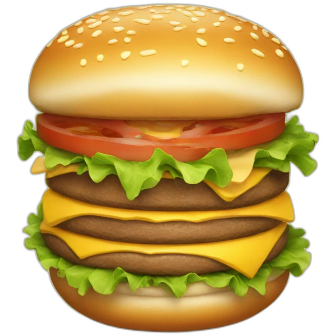 happy burger emoji