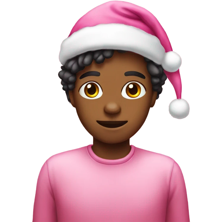 Pink chrismas emoji