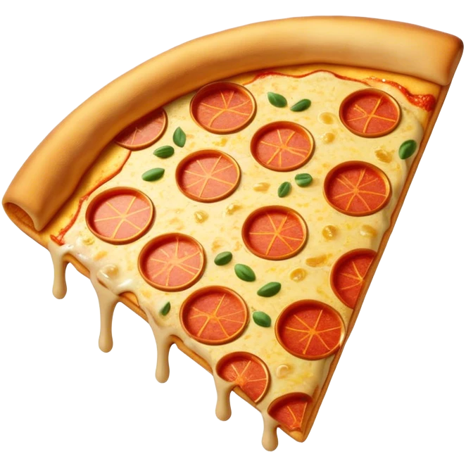Gold pizza emoji