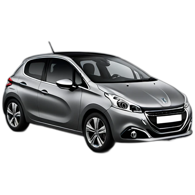 Peugeot 208 gray emoji