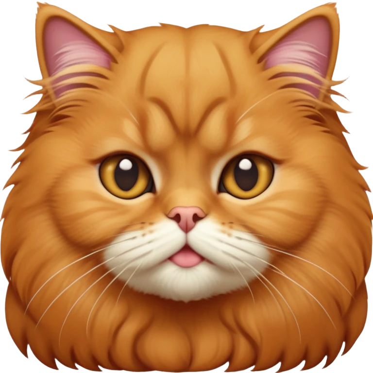 cinematic-adorable-big-eyed-fluffy-solid ginger-persian-cat-portrait-emoji,-head-tilted-playfully-with-a-sweet-expression,-fluffy-solid ginger-fur,-simplified-yet-irresistibly-cute-features-with-large,-expression, solid ginger persian cat emoji
