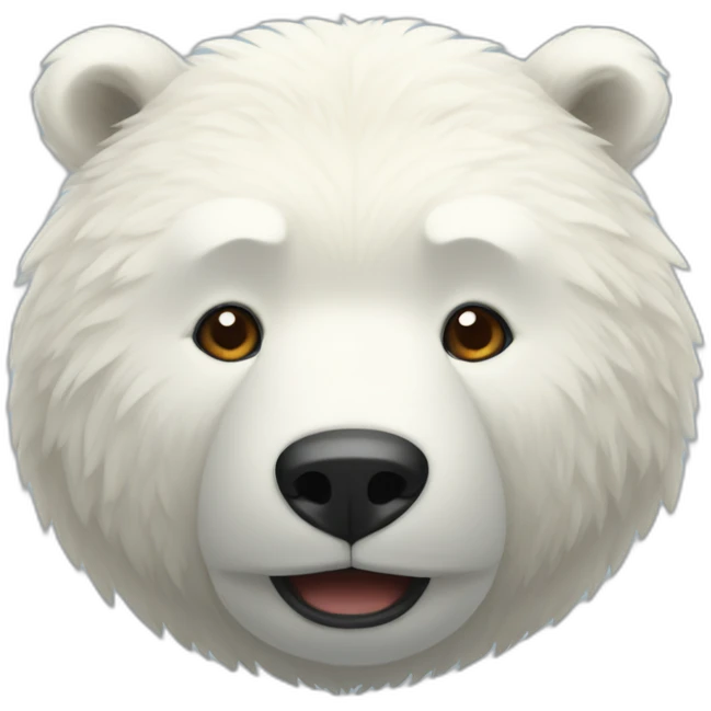 Oso polar animado emoji