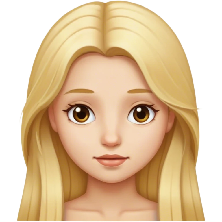 girl with long blonde hair emoji
