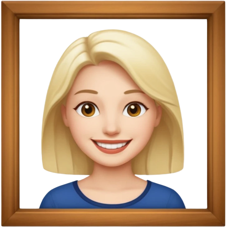 6x6 film frame with emoji