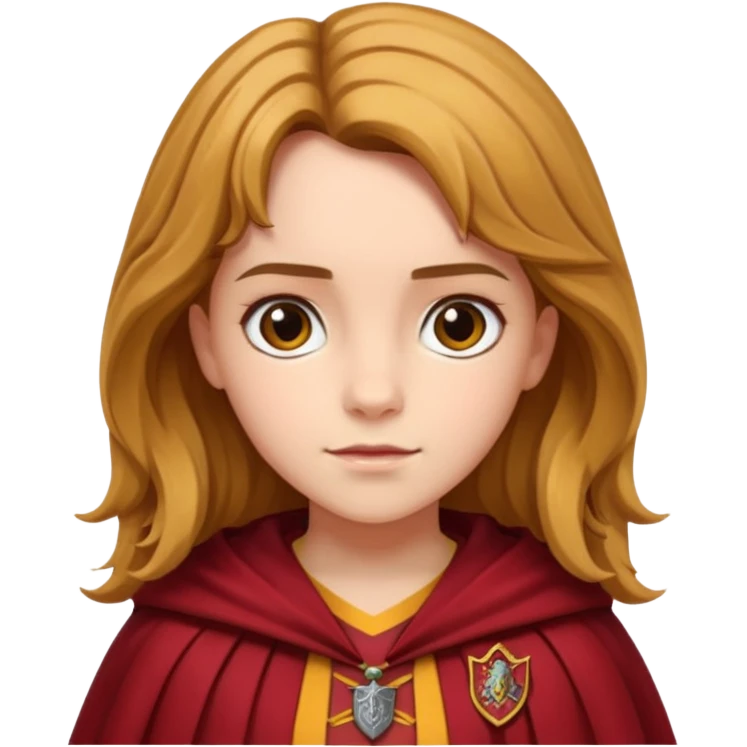 Hermione with gryfindor cape emoji