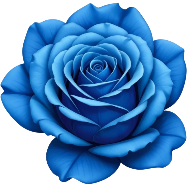 Blue rose emoji