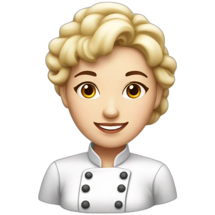 White skin woman Pastry chef emoji