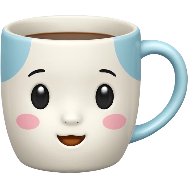 cute mug simple pattern no face emoji