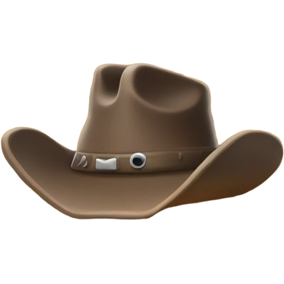 A sponge with cowboy hay emoji
