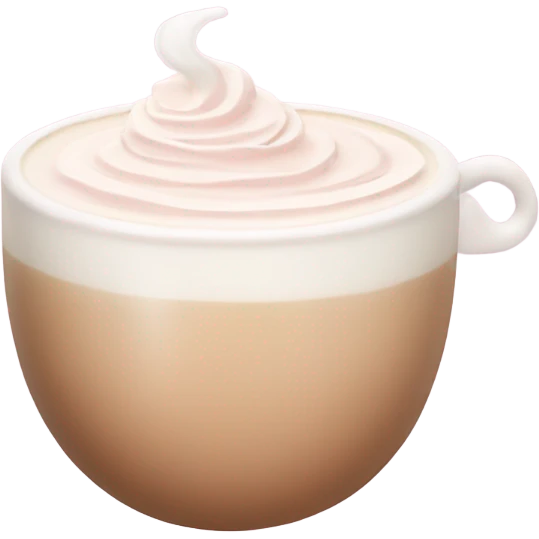 baby pink latte  emoji