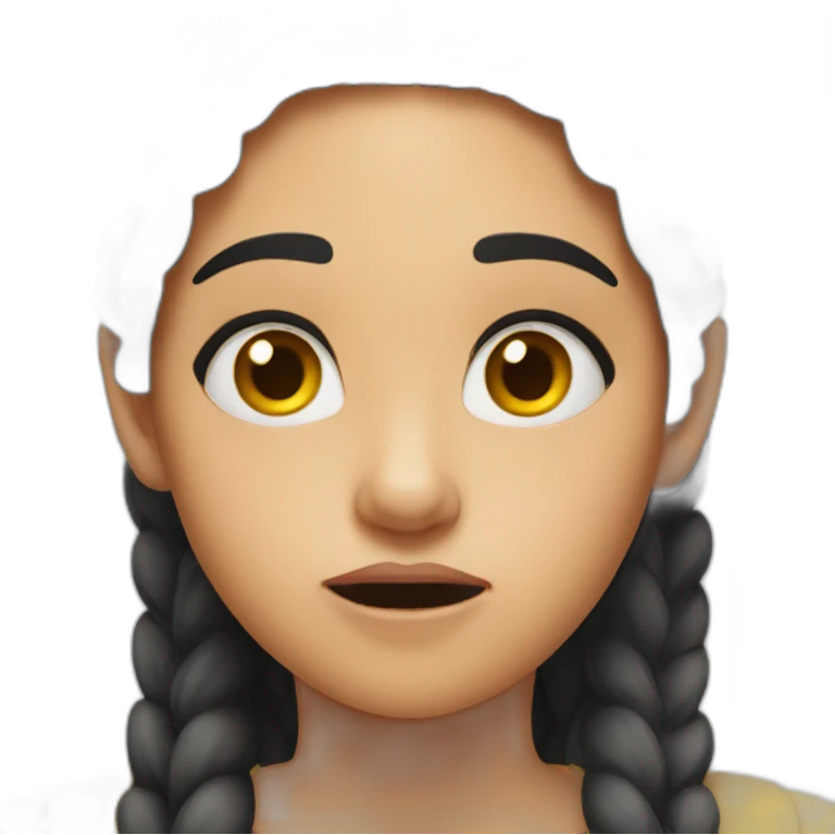 girl in awe and disgust emoji