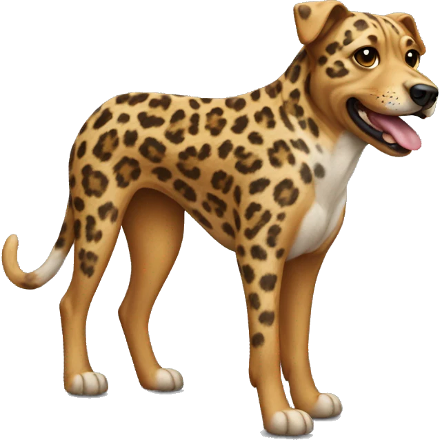 dog with leopard skin emoji