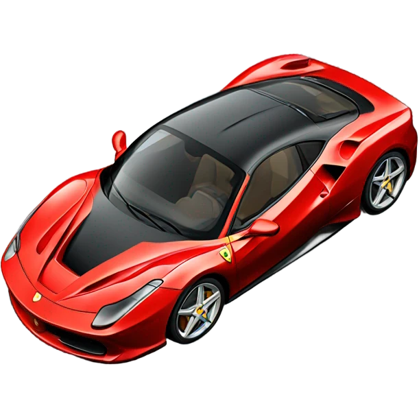Ferrari isometric emoji